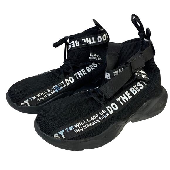Furuian Mens Size 9.5 Black Sneakers Steel Toe Lace Up Construction Work Shoes main image 6